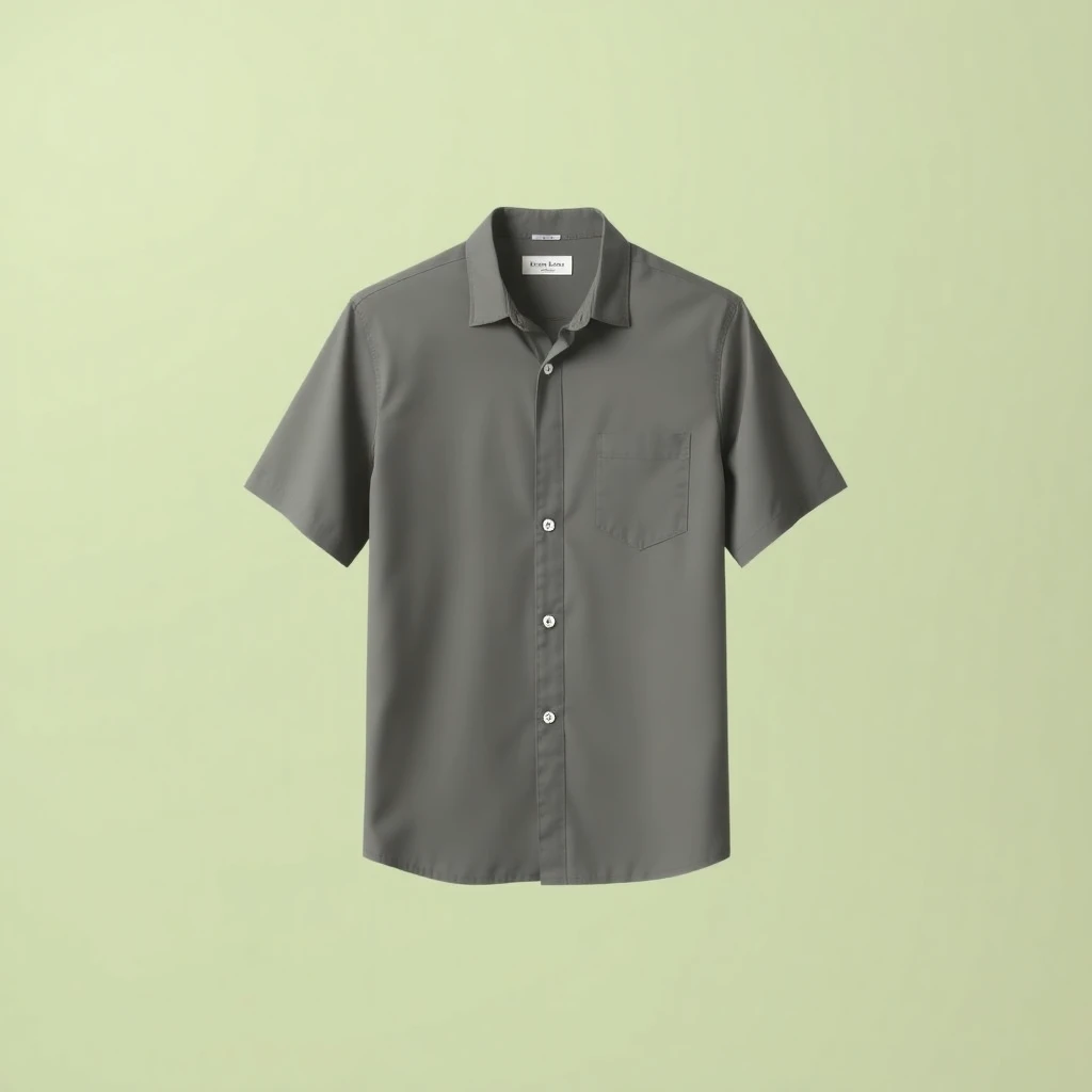 SPLIT GINGHAM BANDANA BUTTON UP SHIRT