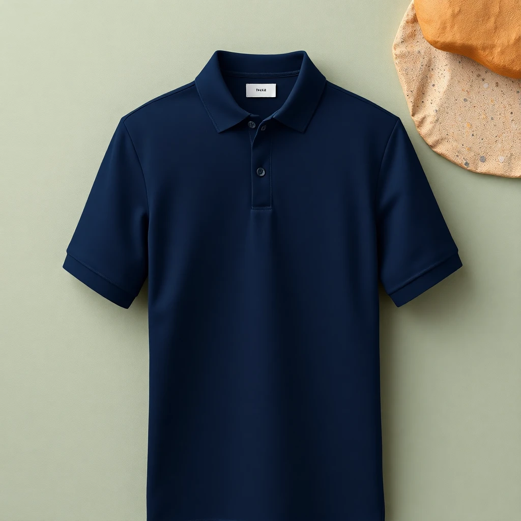 STRIPED LS PIQUE POLO